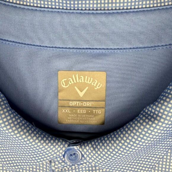 Callaway Opti-Dri Mens Performance Moisture Wicking Golf Polo Size XXL - Picture 2 of 9